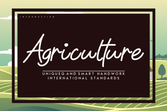 Agriculture: The Perfect Handwritten Font for Small Business Branding