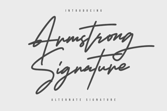 Armstrong Signature: The Handwritten Typeface for Modern Branding