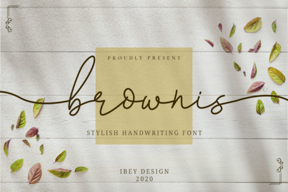 Brownis: The Handwritten Typeface for Modern Editorial Design