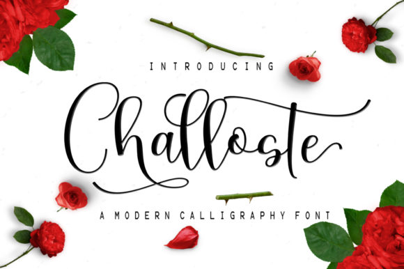 Challoste: A Handwritten Typeface for Elegant Editorial Design