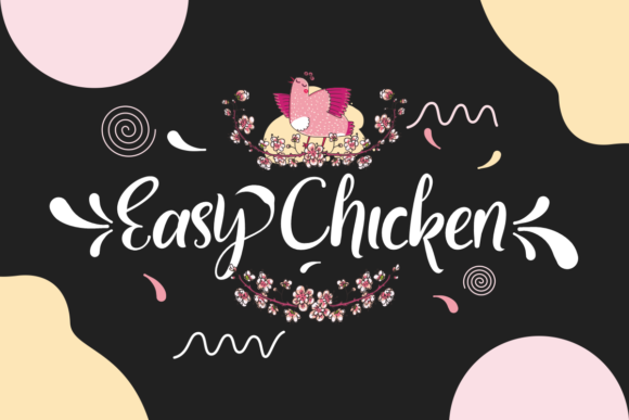 Easy Chicken: The Modern Handwritten Font for Scroll-Stopping Social Media Graphics