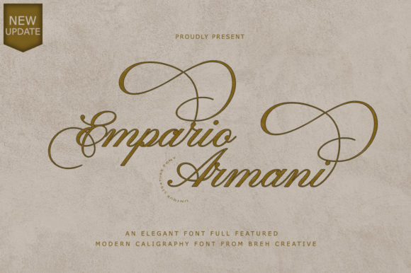 Empario Armani: The Elegant Handwritten Typeface for High-Impact Campaigns