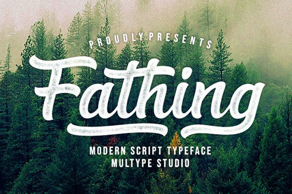Fathing: A Modern Script Font for Professional Brand Identity