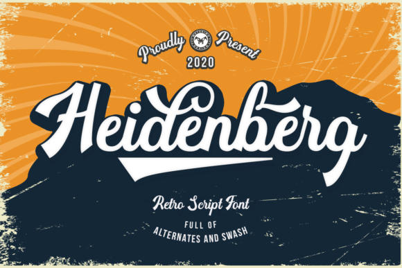 Heidenberg: A Vintage Script Typeface for Modern Web Design