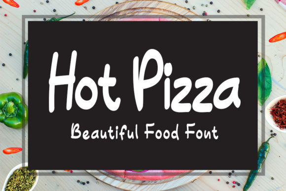 Hot Pizza: A Joyful Handwritten Typeface for Playful Brand Identity
