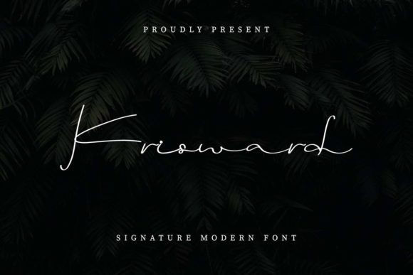 Krisward: The Relaxed Handwritten Typeface for Modern Web Design