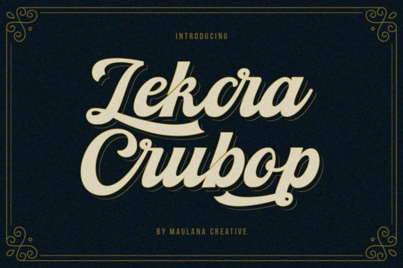 Lekcra Crubop: A Handwritten Typeface for Editorial Design