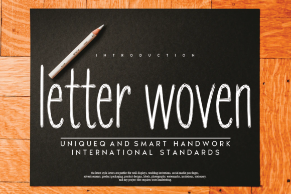 Letter Woven: A Sweet Handwritten Typeface for Authentic Branding