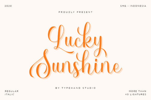 Lucky Sunshine: The Script Amp Typeface That Elevates Campaign Design
