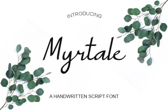 Myrtale: A Fresh Handwritten Typeface for Modern Brand Identity