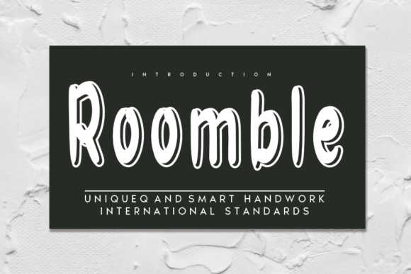 Roomble: The Handwritten Typeface That Stops Scrolling