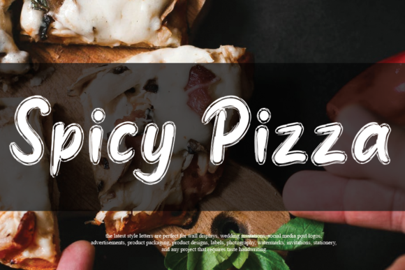 Spicy Pizza: The Handwritten Font That Elevates Modern Web Design