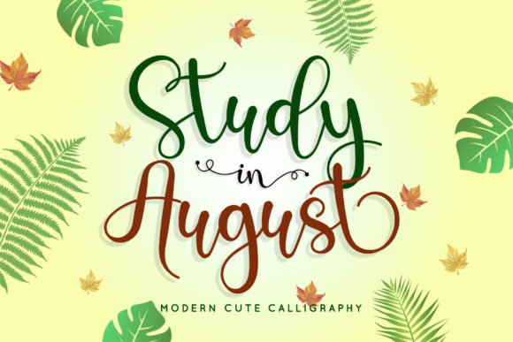 Study in August: A Handwritten Typeface for Elegant Brand Identities