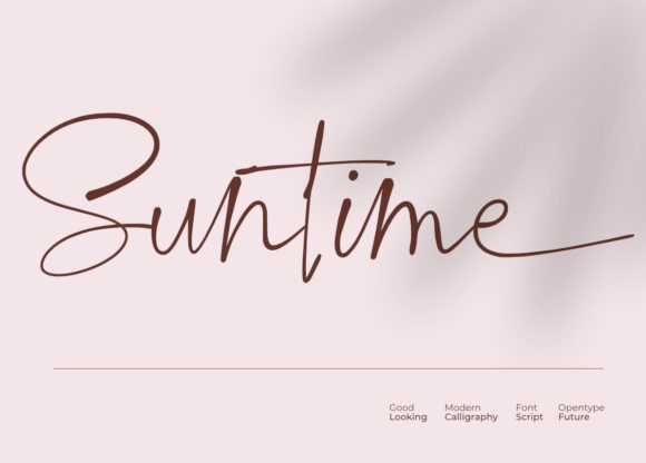 Suntime: The Elegant Script Font for Polished Brand Identity