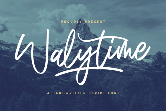 Walytime Typeface: A Relaxed Handwritten Choice for Modern Web Design